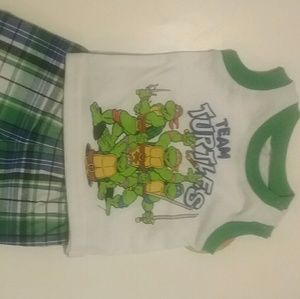 Team Turtles, newborn, two piece set
